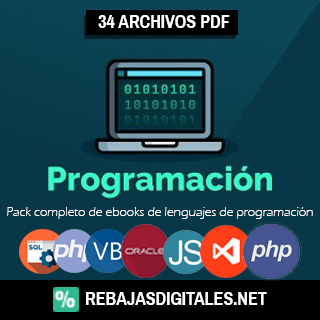 Pack completo de Ebooks de lenguajes de programación – 34 archivos PDF