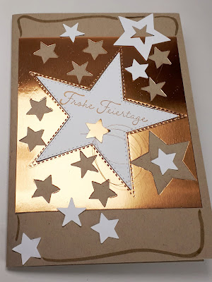 Goldene Sternenkarte mit Neutralfarben Stampin' Up! www.eris-kreativwerkstatt.blogspot.de