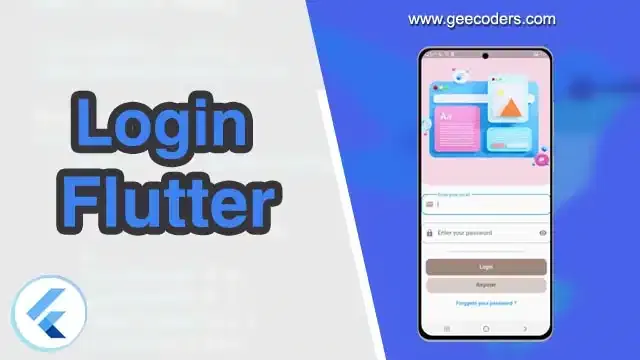 تصميم واجهة Login في Flutter مع شرح كيفية التصميم