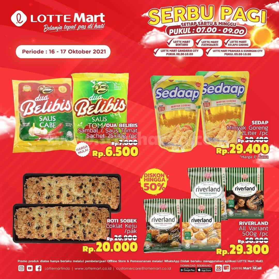 Promo Lottemart SERBU PAGI (Setiap Sabtu dan Minggu)