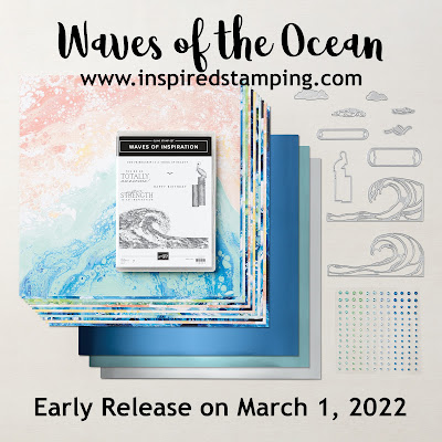 Inspired Stamping by Janey Backer: ICS Blog Hop Waves of the Ocean