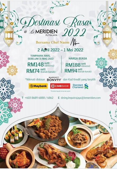Le meridien putrajaya ramadhan buffet 2021