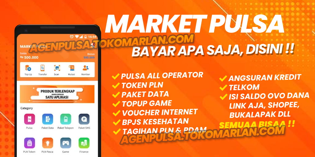 Market Pulsa, Aplikasi Jualan Pulsa Termurah 2022