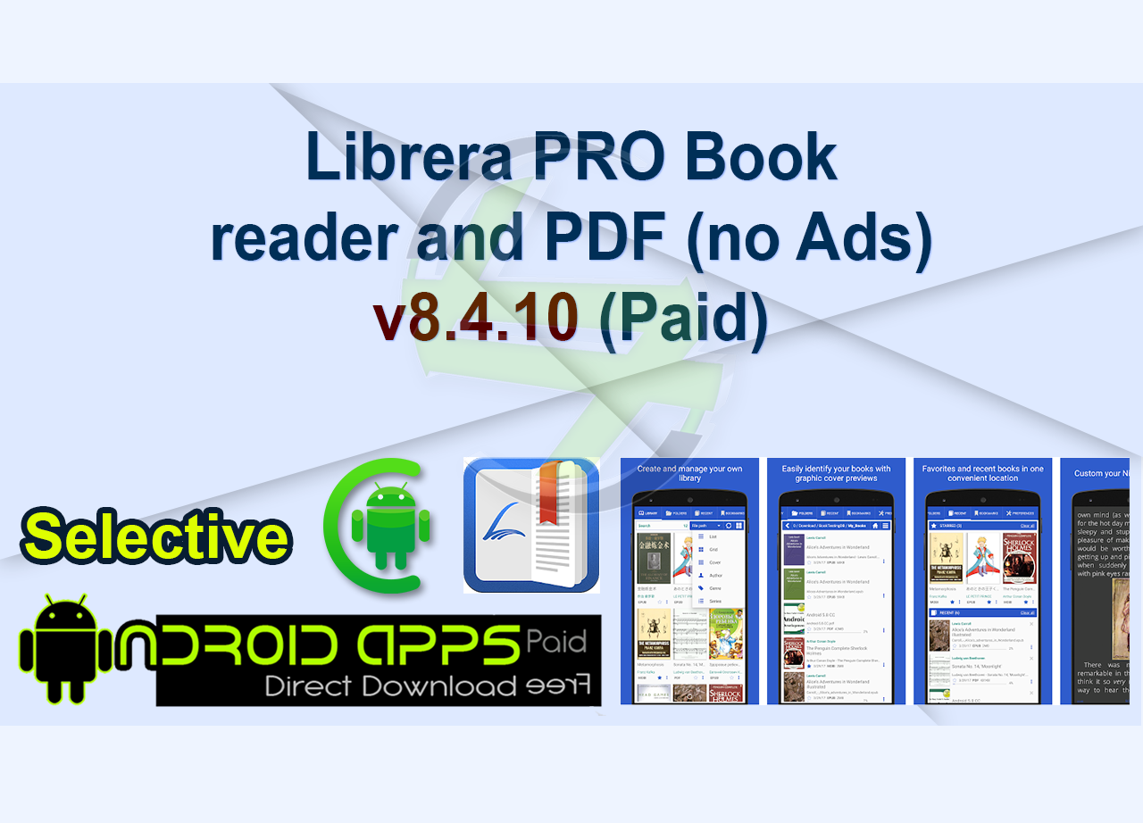 Librera PRO Book reader and PDF (no Ads) v8.4.10 (Paid)