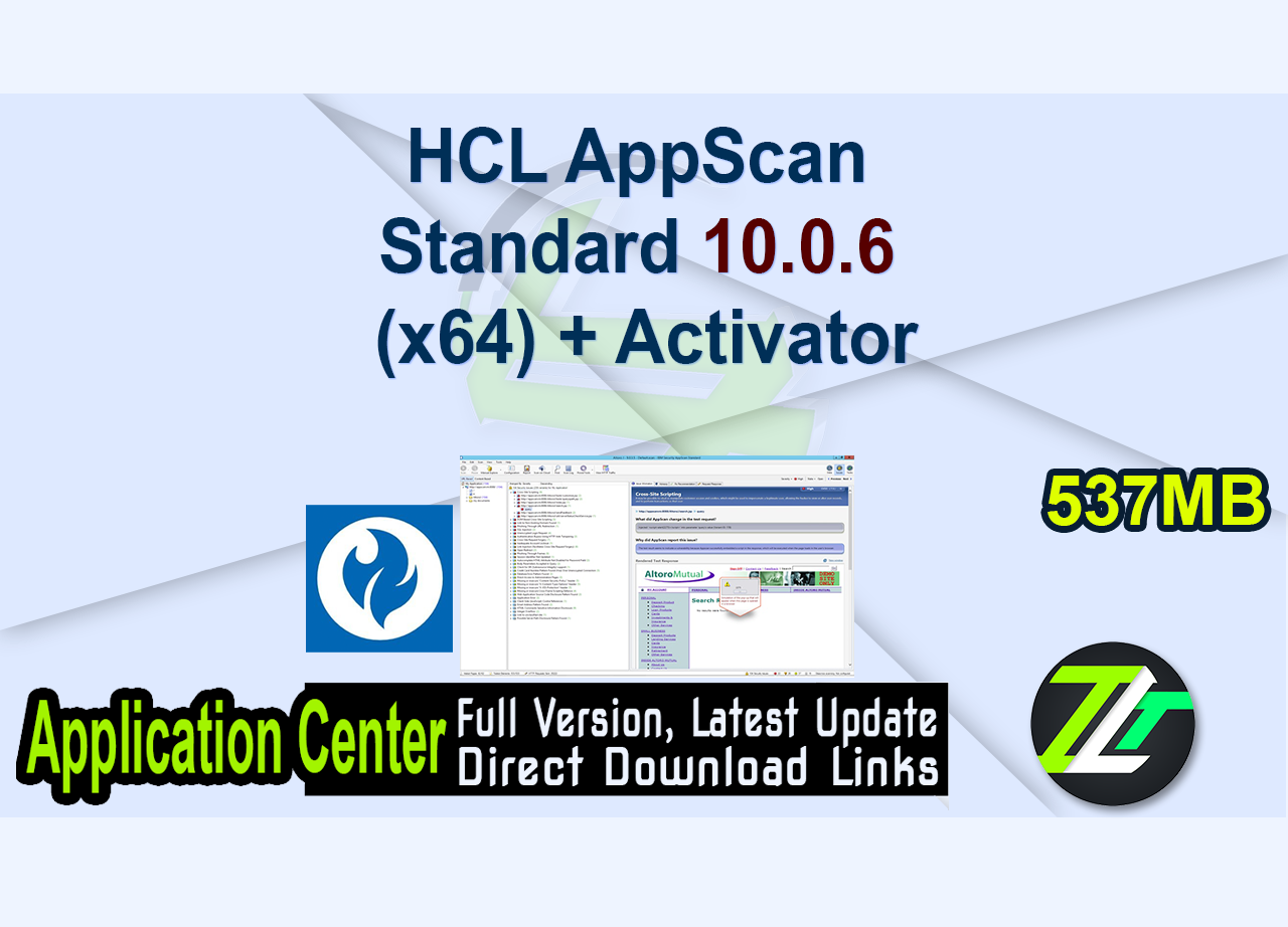 HCL AppScan Standard 10.0.6 (x64) + Activator