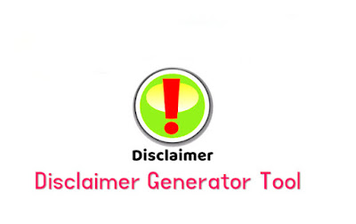 Disclaimer Generator For Blogger Online