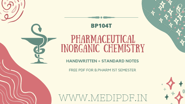 Pharmaceutical-Inorganic-Chemistry-Notes-B-Pharm-1st-semester-cover-image