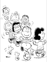 Peanuts coloring page