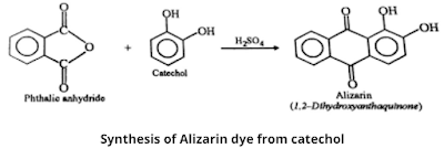 Synthesis-of-alizarin-dye-from-catechol