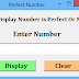 How to check number is perfect or not in visual basic 6.0