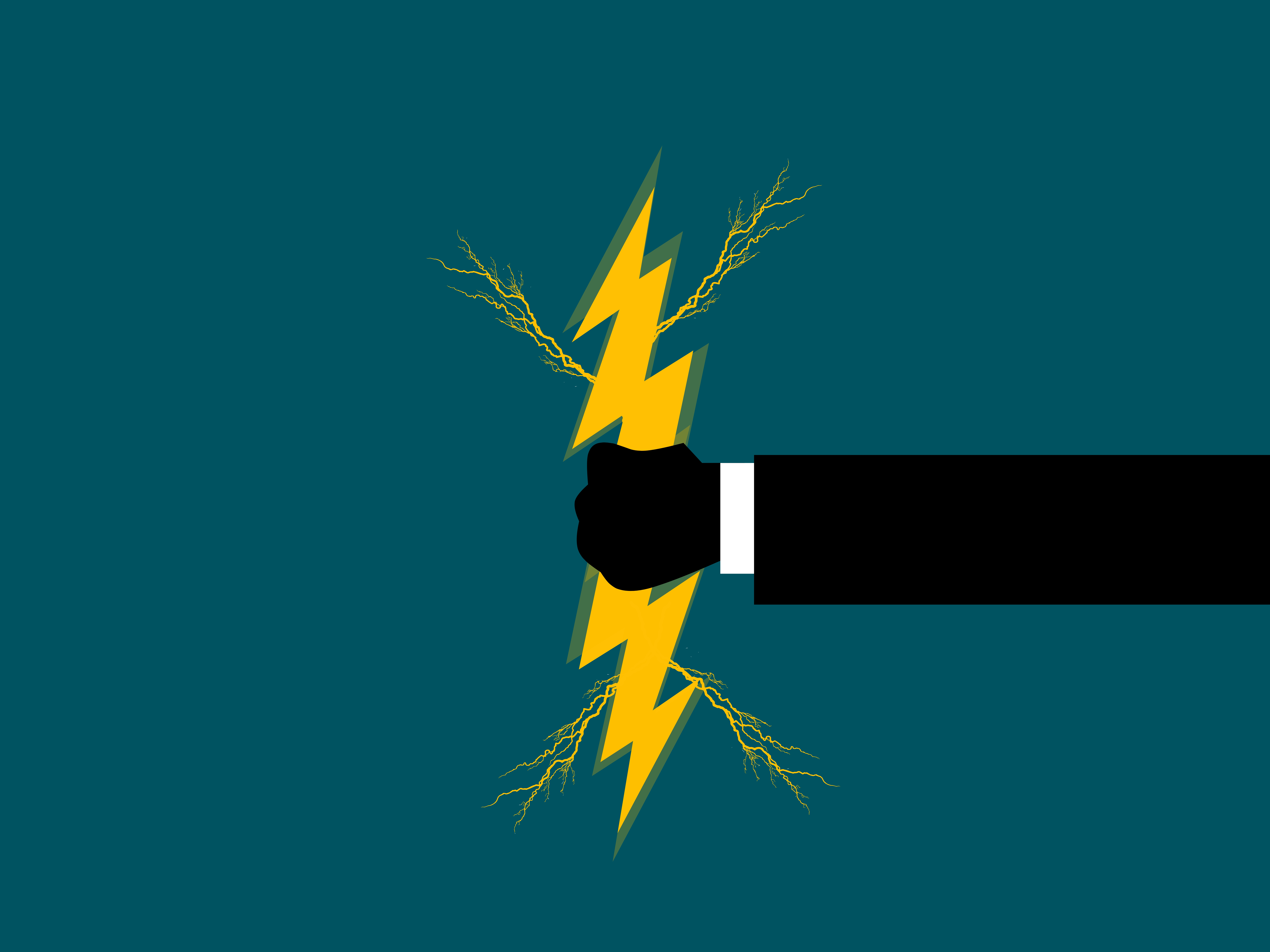 Thunder bolt graphic design
