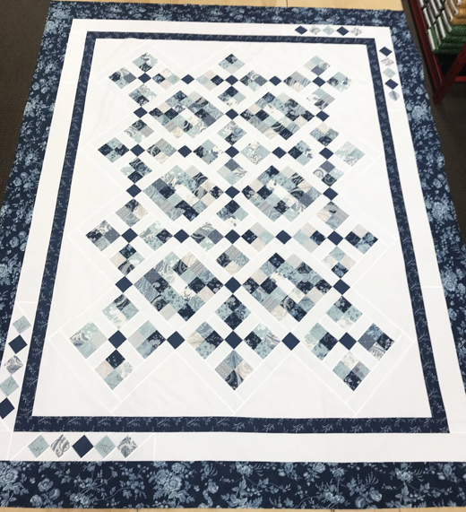 Meditation Quilt designed by Daniela Stout of Cozy Quilt Designs, Quilted by Donna of Jordan Fabrics