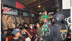 TNI-Polri dan Satpol-PP Torut Sasar Pengunjung Kafe