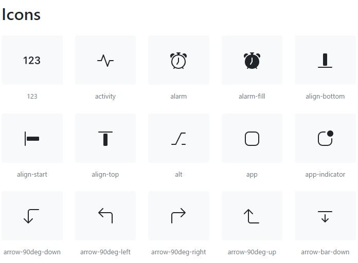 BootStrap Icons