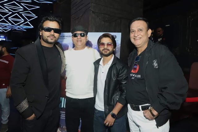 सलमान अली और अल्तमश फरीदी डायमेंशन म्यूजिक लॉन्चिंग समारोह मे पहुचे ।