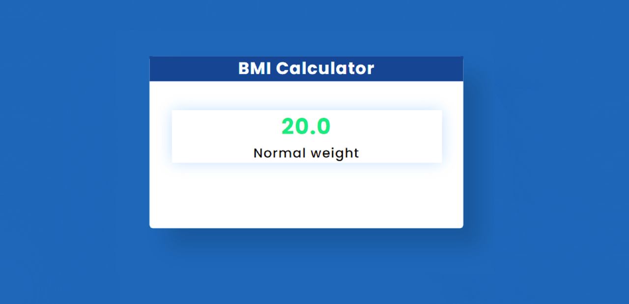 Create a display to view BMI