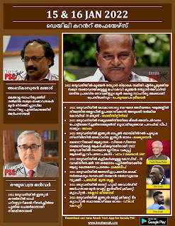 Daily Malayalam Current Affairs 15-16 Jan 2022