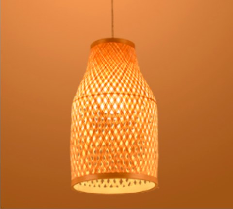 small wicker lamp shades