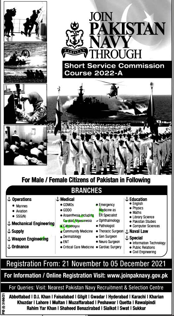 Join Pak Navy Jobs 2021 Online Registration