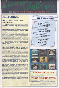 Les Nouveaux Chébrans, no. 1, septembre 1986