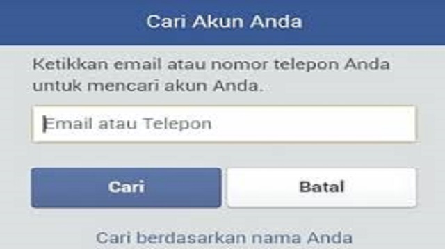 Cara Mengatasi Lupa Kata Sandi Facebook