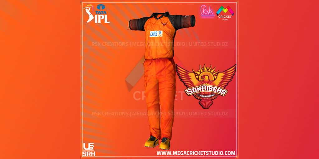 Sunrisers Hyderabad 2022HD Kit for EA Sports Cricket 07