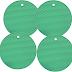 TERBOUSHE 4-Pcs Non-Slip Silicone Insulation Mats - Green