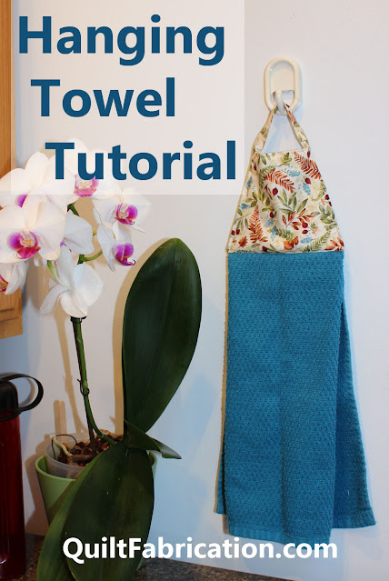 hanging kitchen towel-hanging towel tutorial-make a hanging towel-kitchen towel