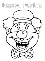 Clown coloring page