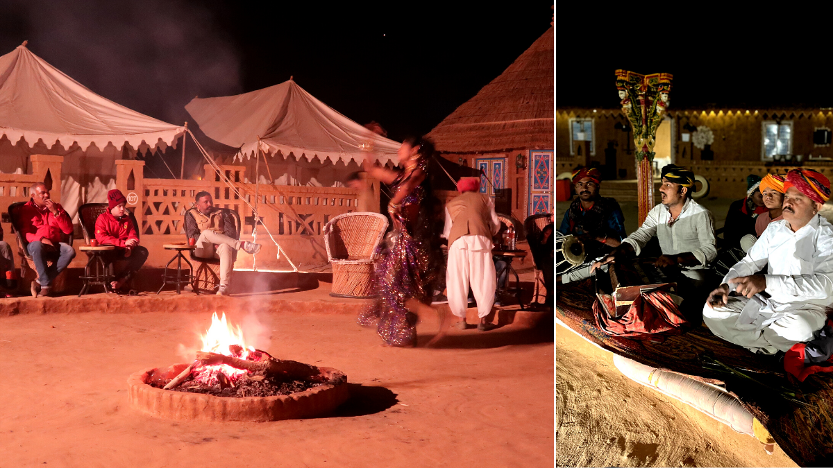 desert camping folk dance, Rajasthani folk dance