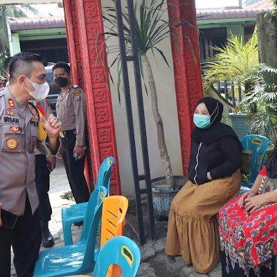 Kapolresta Deli Serdang Cek Vaksinasi di Dua Kecamatan, Kecamatan Lubuk Pakam dan Tanjung Morawa