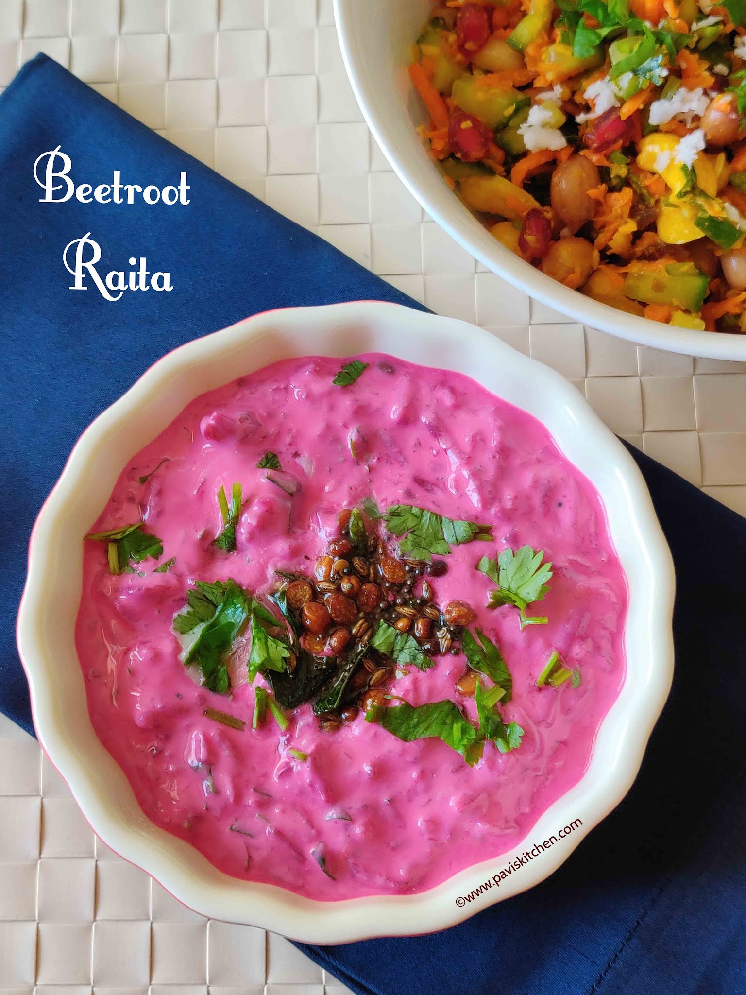 Beetroot raita recipe | Beetroot pachadi recipe | Indian yogurt side dish