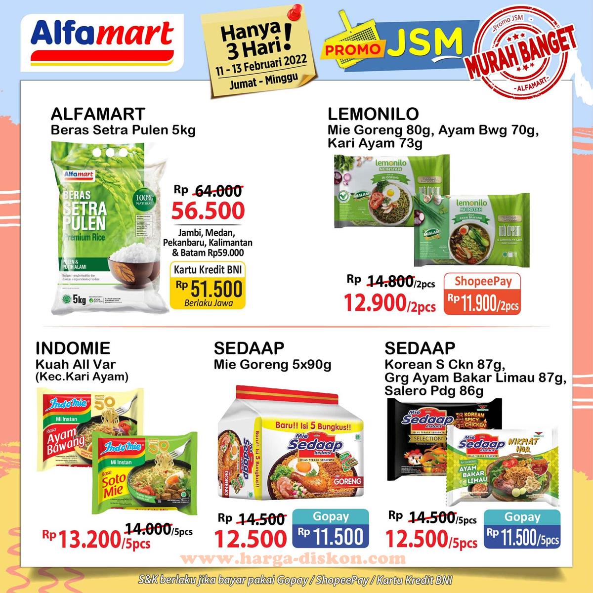 Promo ALFAMART Akhir Pekan Weekend Promo JSM 11 - 13 Februari 2022