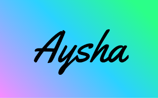 Top 50 Aysha Handwritten Signature