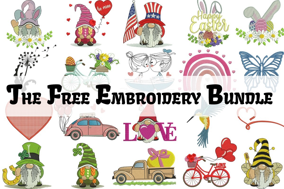 Download The Free Embroidery Bundle