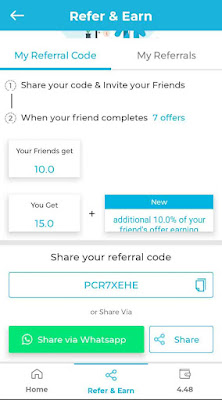 Frizza Refer and earn