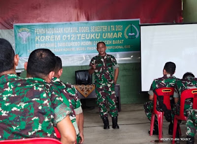 Pendayagunaan Koramil Model Di Kodim 0105/Abar Dapat Meningkatkan Mutu Babinsa Jajaran Korem 012/TU