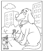 Clifford is a hero coloring pages