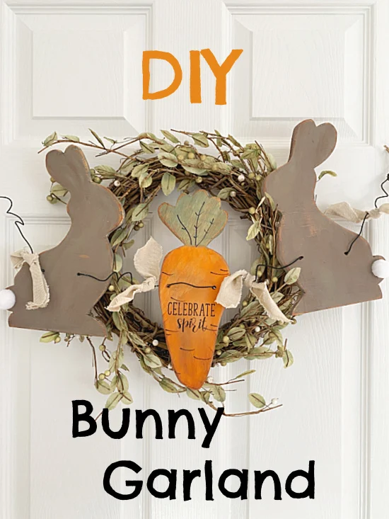 bunny garland and overlay