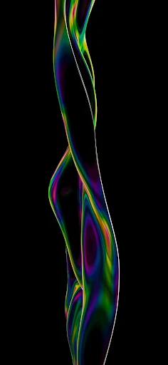 Colorful abstract ribbon on black hd wallpaper iphone