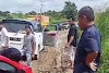 Jalan Trans Kalimantan Menuju Pelabuhan Bahaur Rusak dan Berlumpur