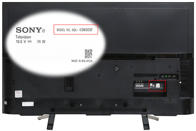 xem được số Serial và Model của Tivi Sony cách 1