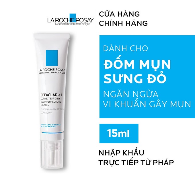 Mall Shop [ larocheposay_officialstore ] Kem giảm mụn chuyên biệt La Roche-Posay Effaclar A.I. 15ml