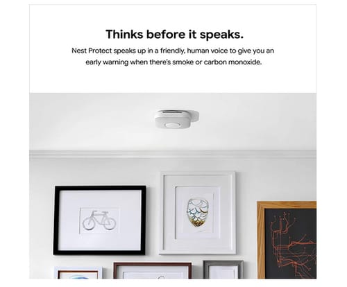 Google Nest S3000BWES Smoke Detector and Carbon Monoxide Detector