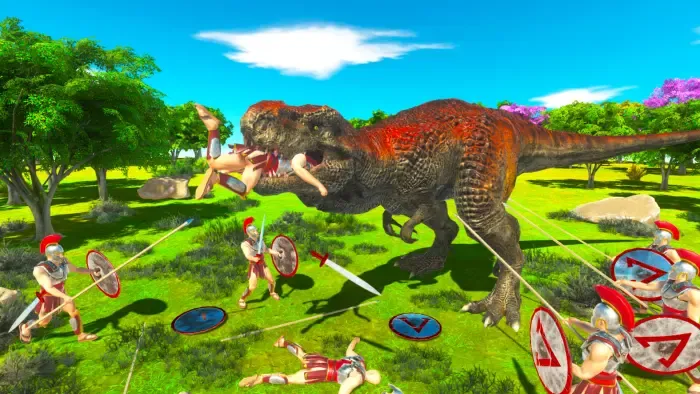 Game simulasi dinosaurus Animal Revolt Battle Simulator