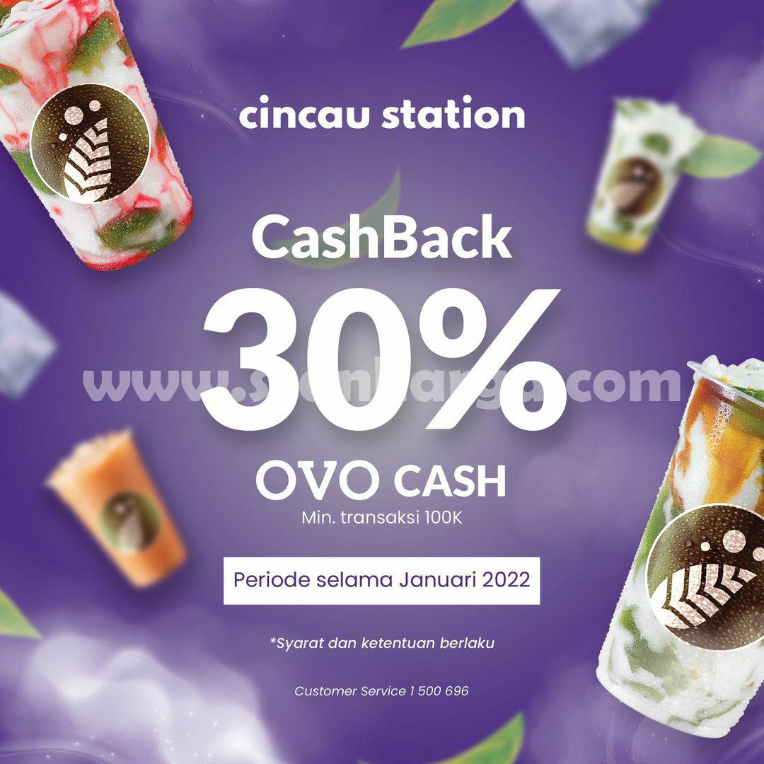 CINCAU STATION Promo OVO CASHBACK hingga 30%