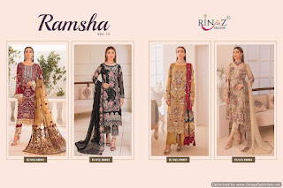 Rinaz Fashion Ramsha vol 12 pakistani Suits catalog