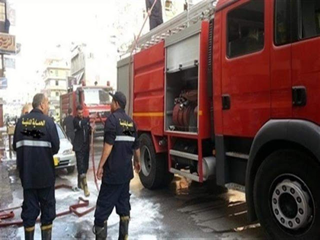 نشوب حريق هائل بمخزن أحذية في سوهاج والدفع بـ2 سيارة إطفاء