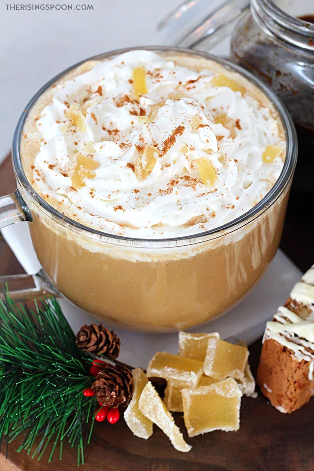 Homemade Maple Gingerbread Latte (Better Than Starbucks or Dunkin)