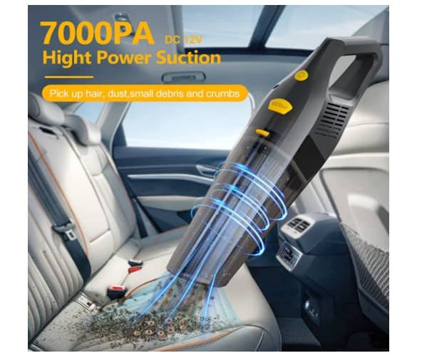 CARSUN DC 12V 120W High Power 7000PA Strong Suction Car Vacuum